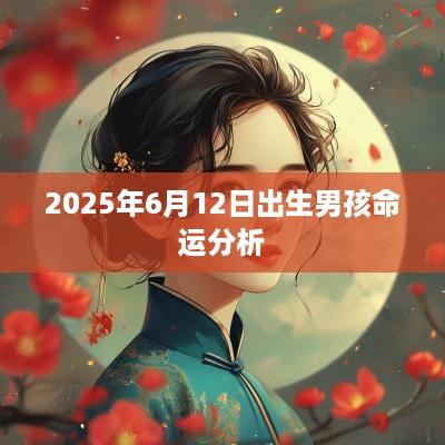 2025年6月12日出生男孩命运分析