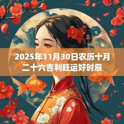 2025年11月30日农历十月二十六吉利旺运好时辰