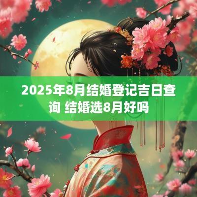2025年8月结婚登记吉日查询 结婚选8月好吗