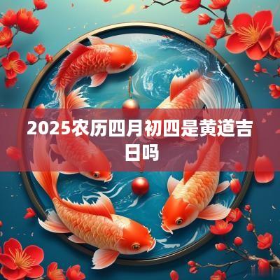 2025农历四月初四是黄道吉日吗