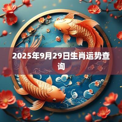 2025年9月29日生肖运势查询