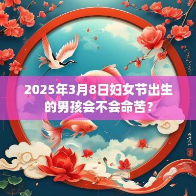 2025年3月8日妇女节出生的男孩会不会命苦？