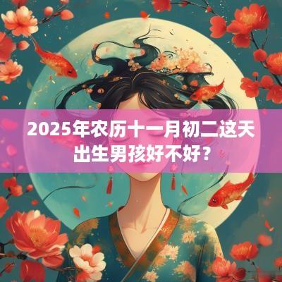 2025年农历十一月初二这天出生男孩好不好？