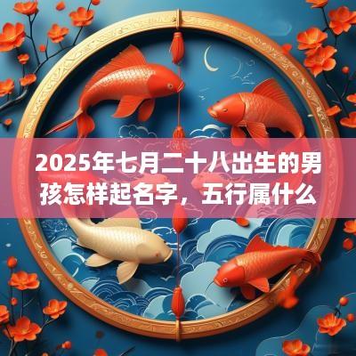 2025年七月二十八出生的男孩怎样起名字，五行属什么