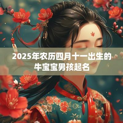 2025年农历四月十一出生的牛宝宝男孩起名