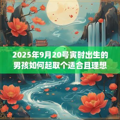 2025年9月20号寅时出生的男孩如何起取个适合且理想的名字和五行