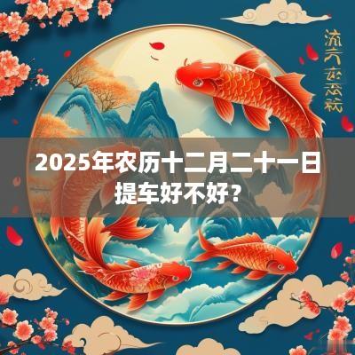 2025年农历十二月二十一日提车好不好？