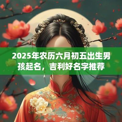 2025年农历六月初五出生男孩起名，吉利好名字推荐