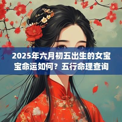 2025年六月初五出生的女宝宝命运如何？五行命理查询