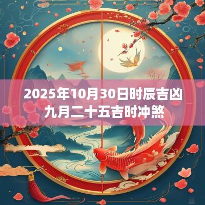 2025年10月30日时辰吉凶 九月二十五吉时冲煞