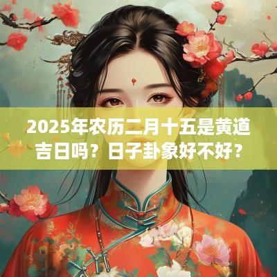 2025年农历二月十五是黄道吉日吗？日子卦象好不好？