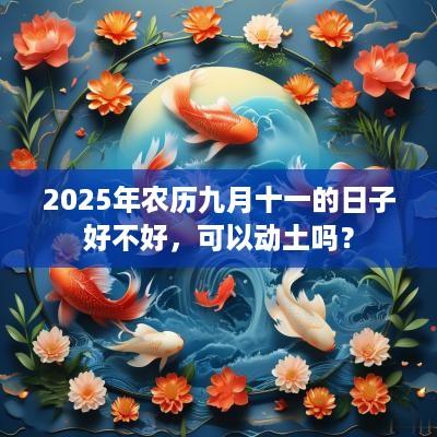 2025年农历九月十一的日子好不好，可以动土吗？