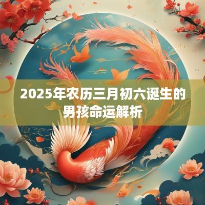 2025年农历三月初六诞生的男孩命运解析
