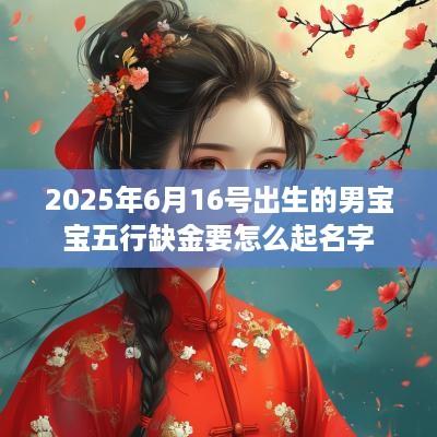 2025年6月16号出生的男宝宝五行缺金要怎么起名字