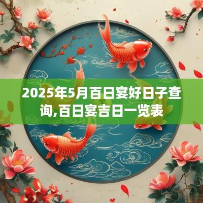 2025年5月百日宴好日子查询,百日宴吉日一览表