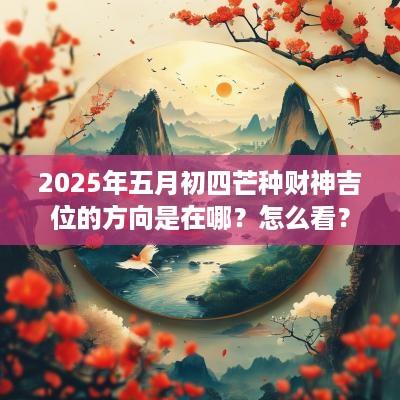 2025年五月初四芒种财神吉位的方向是在哪？怎么看？