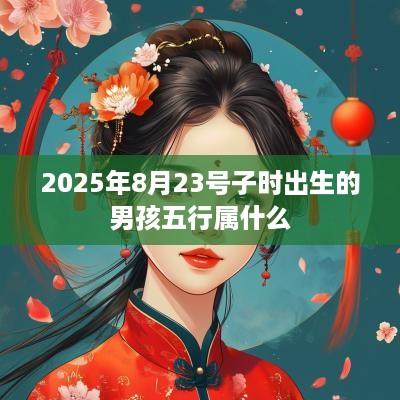 2025年8月23号子时出生的男孩五行属什么